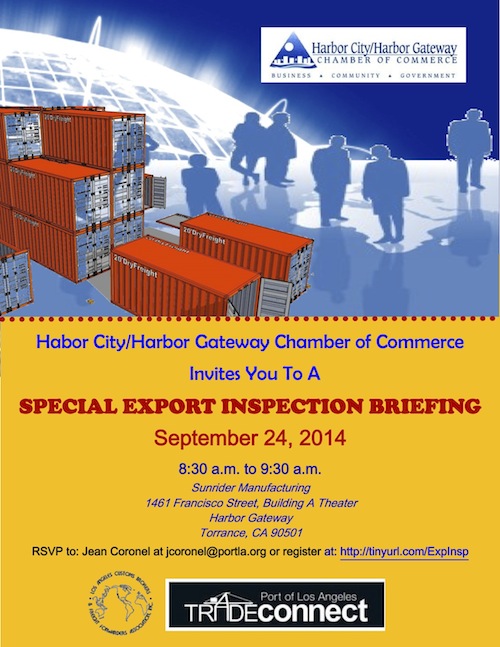 Special Community Release Export Inspection Briefing
