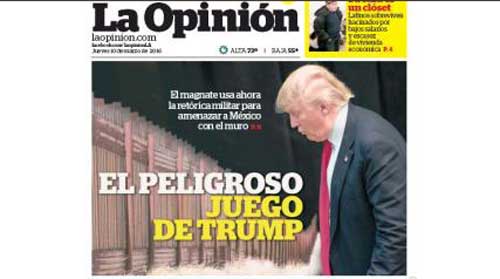 La Opinion Warns 'Against Trump'