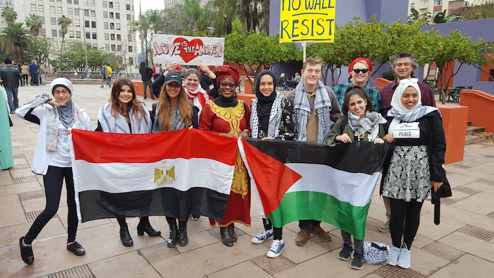 Great American! Message to President Trump! #Freethepeople Immigration March