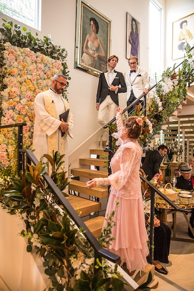 Wedding Bells Ring in Hollywood!Celebrity Hair Stylist Rafael de Marchena-Huyke and Fashion Expert Erik Putzbach Bori Tie the Knot