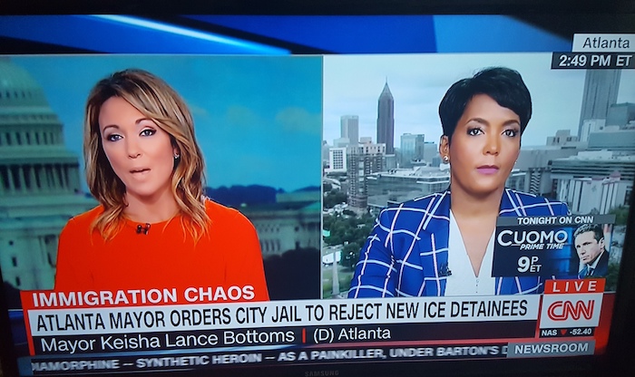 City Of Atlanta Mayor Keisha Lance Bottoms signs executive order blocking jail from accepting ICE detainees