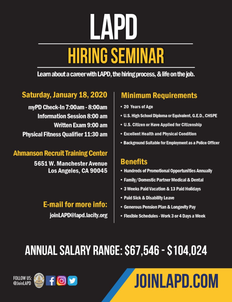 LAPD HIRING SEMINAR