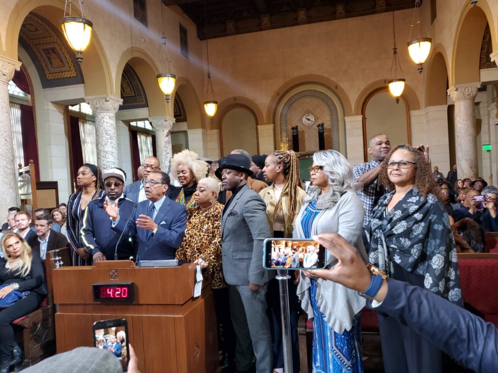 Tiffany Haddish, Eddie Griffin Honored at City Hall during Black History Month Celebration