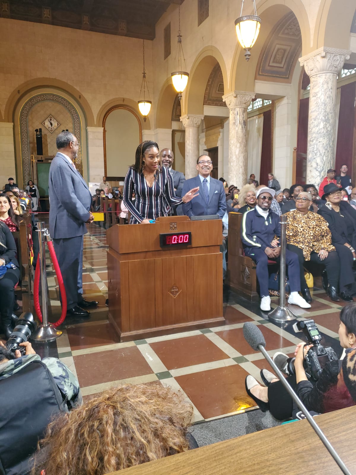 Tiffany Haddish, Eddie Griffin Honored at City Hall during Black History Month Celebration