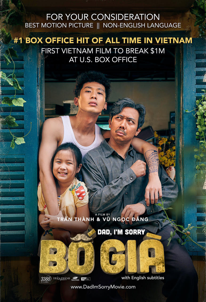 3388 Films Presents Vietnam's Official Selection and Box Office Topper Bố Già (Dad, I’m Sorry) and Award-Winning Period Drama Kiều FYC for 2022 Awards Season