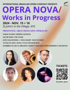 Opera Nova: Six New Operas Showcase the Future of Transcultural Opera on Nov.15+16