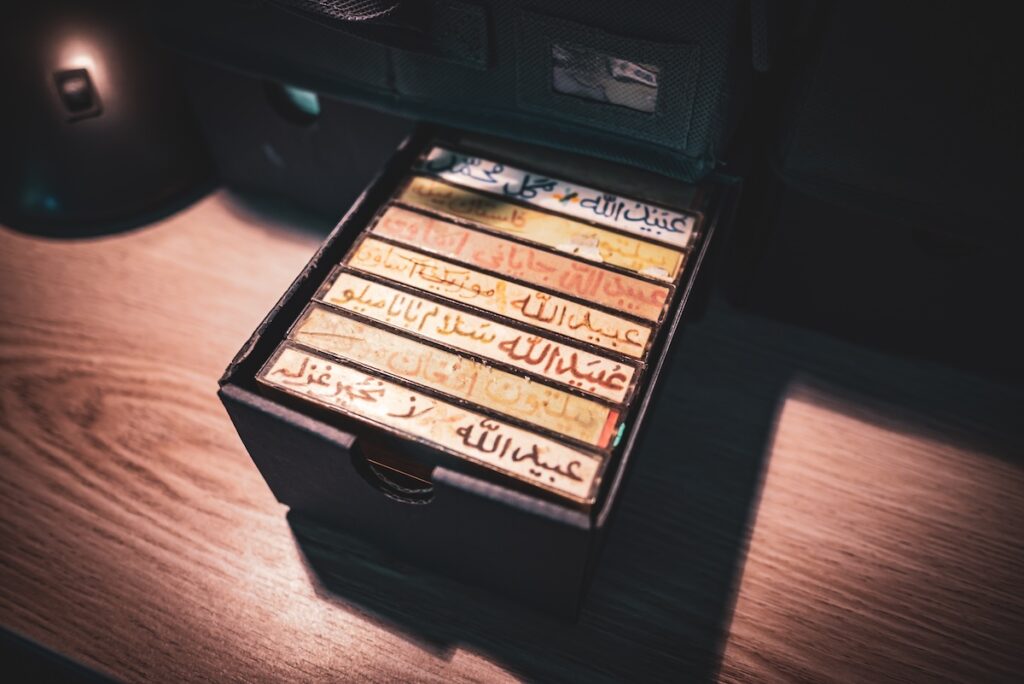 Omid J. runs the Afghan Cassette Archive, a collection that to date spans more than 1000 cassettes and 2000 vinyl records. (Credit: Peter Schurmann)